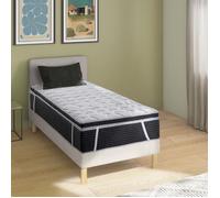 Deko Dream Surmatelas DEKO DREAM Micro - 90x190 cm - 7 cm d'épaisseur - Mousse profilée 7 zones en polyuréthane - Microfibres