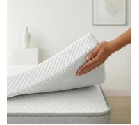Sûrmatelas à mémoire de forme 150x190cm - Epaisseur 8cm - Housse Lavable à Deux Faces été-Hiver | Mousse a memoire de Forme 100%