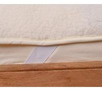Surmatelas à poils 90 x 200 cm 100 % laine mérinos