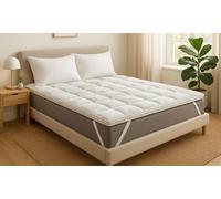 Surmatelas Bamboo 8 cm d épaisseur microfibres-balls Sampur : 180 x 200 cm