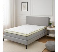 Surmatelas Bambou Soft 140x190 Sampur | Épaisseur 8 cm | Mémoire de Forme | Mousse Haute Résilience | Confort Équilibré et Tonique