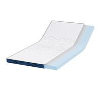 Surmatelas Blanc 90 x 190 cm Tissu Jacquard | Mousse à mémoire de forme, réduction de la pression, isolation des mouvements, léger, facile d'entretien