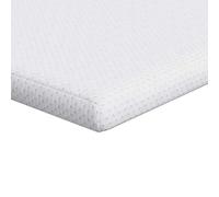 Surmatelas Blanc 90 x 200 cm Tissu Jacquard | Mousse confort,coque polyester,répartit le poids,usage intérieur,entretien chiffon humide,style moderne