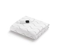 Dreamland Surmatelas chauffant Blissful Night, polaire deluxe simple 150x80 cm Blanc, 1 télécommande