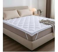 Surmatelas Confort 180x200 cm - Microfibre Respirante, Hypoallergénique, Anti-acariens - 1000g - Antidérapant