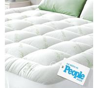 Surmatelas Confort Nuageux - Protège-Matelas Ultra-Doux, Respirant et rafraîchissant en Viscose de Bambou - 135 x 190 cm, Poches Profondes