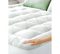 Surmatelas Confort Nuageux - Protège-Matelas Ultra-Doux, Respirant et rafraîchissant en Viscose de Bambou - 160 x 190 cm, Poches Profondes