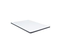vidaXL Surmatelas de Sommier Tapissier Protège-matelas Lit Protecteur Housse Lavable Confortable Doux Blanc et Gris Foncé 288214