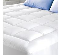 Surmatelas Double Confort Ultra-Doux et Respirant en Coton - 180x200cm, Coupe Profonde