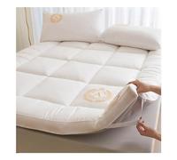 Surmatelas En Coton 180x200cm Respirant Sur-Matelas Respirant Haute Qualité Matelas Futon En Coton Naturel Moelleux Hypoallergénique Matelassé Surmatelas ( Color : White , Size : Single-90*200cm )