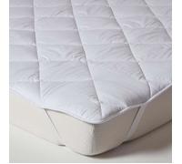 Surmatelas en coton - HOMESCAPES - 180x200 cm - Garnissage polyester 500g/m² - Hypoallergénique - Lavable en machine
