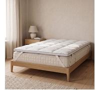 Surmatelas en duvet - PIKOLIN HOME - 140x190 cm - Blanc - Confort Extra - Respirant - Downproof - Répartition uniforme