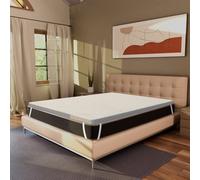 Surmatelas en MemoryFoam 140x190 - haut de 5 cm, déhoussable, zones différenc...