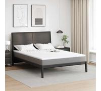 vidaXL Surmatelas en mousse à mémoire tissu blanc 100 % polyester
