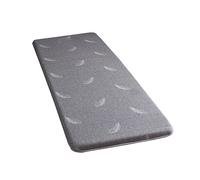 Surmatelas en mousse à mémoire de forme avec fond antidérapant pour table de massage - 3 cm d'épaisseur - Gris - Taille S - 60 x 180 cm