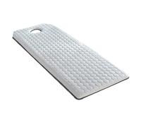 Surmatelas en mousse à mémoire de forme avec trou respirant en forme de trapèze pour table de spa, 70 x 190 cm, 2 cm d'épaisseur, parfait pour les salons de beauté et les artistes des cils - Blanc