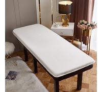 Surmatelas en mousse à mémoire de forme pour lit de spa, tête ronde, antidérapant, accessoires de table de massage, blanc, 5 cm d'épaisseur, R, 70 x 185 cm