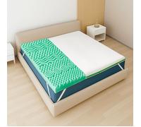 Surmatelas double fr. 135 x 190 Mousse mémoire Breeze 9 zones H 5 cm Italie