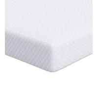 Surmatelas en mousse à mémoire de forme - vidaXL - 90x200x10 cm - Blanc - Tissu jacquard - Respirable - Hypoallergénique