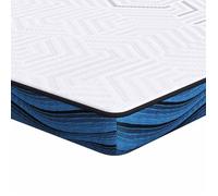 Surmatelas en mousse à mémoire - vidaXL - 100x200x8 cm - Blanc - Tissu Jacquard - Confort luxueux
