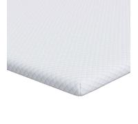 Surmatelas en mousse à mémoire - vidaXL - 200x200x3,5 cm - Blanc - Tissu jacquard - Mousse à mémoire haute densité