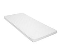 Surmatelas en mousse froide 120 x 200 cm avec profil œuf de 6 cm d'épaisseur, respirant et soulageant la pression, housse lavable avec fermeture éclair pour un meilleur confort de couchage et