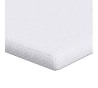 Surmatelas en mousse - vidaXL - 140x190x6 cm - Blanc - Tissu jacquard - Confort optimal - Soutien des bords