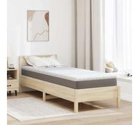 Surmatelas en noix de coco blanc 70 x 200 cm en tissu jacquard respirant avec soulagement de pression et rembourrage pour chambre à coucher et lit d'appoint