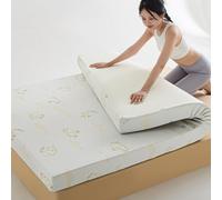 Surmatelas futon japonais traditionnel avec housse anti-poussière pour camping, dortoir, chambre d'amis, 90 x 190 cm, épaisseur 5 cm