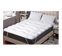 Surmatelas Glory Cloud Blanc 160x200cm | Epaisseur 5cm | Moelleux et épais | Confort Cocooning