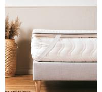 Surmatelas Latex Naturel Blanc 90X200