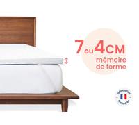Surmatelas Mello - L'Original 7 cm 120x190 - Mémoire de forme - Fabriqué en France