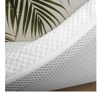 Surmatelas mémoire de forme ,135 x 200 cm ,Épaisseur 4 cm bambou respirant hypoallergénique - Fabriqué en Espagne , Real Confort