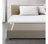 The White Stone Topper Viscoelastico Memory Foam H3 Correcteur de matelas Topper de matelas avec housse amovible antibactérien 70x180