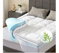 Surmatelas mémoire de forme - NicePlus - 160 x 200 cm - 7 cm - Housse bambou respirante