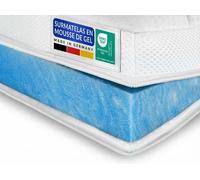 Surmatelas Mousse Gel - Premium | 150x210 cm | Deluxe (7 zones - 8 cm de hauteur) | OEKO-TEX Standard 100