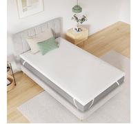 Novilla Surmatelas 80x190, 7.5CM Surmatelas en Mousse de confort, Certifié Sûr et Fiable par CertiPUR-US et Oeko-TEX, Absorbant et Respirant, Tissu Doux pour La Peau, Lavable