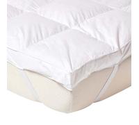 HOMESCAPES Surmatelas Naturel en Plumes d’oie, Surmatelas de Confort 90x190 cm