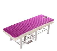 Surmatelas Pour Table De Massage Matelas de beauté avec trous/sans trous Massage et physiothérapie Tuina salon fin antidérapant(Purple1Thin W Hole,180cm60cm)