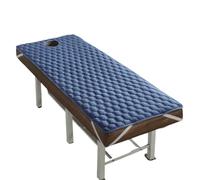 Surmatelas Pour Table De Massage Surmatelas de lit salon beauté Matelas coussin épais Tapis salle antidérapant Coussin massage Tuina avec trou(Blue,70x185cm)