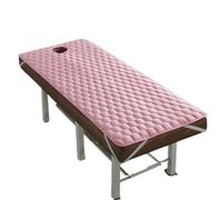 Surmatelas Pour Table De Massage Surmatelas de lit salon beauté Matelas coussin épais Tapis salle antidérapant Coussin massage Tuina avec trou(Pink,60x180cm)