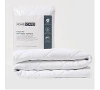 Surmatelas rafraîchissant 120x190 cm pour 1 personne, confort respirant, hypoallergénique, lavable - HOMESCAPES