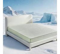 Surmatelas rafraîchissant - Imperméable - 140 x 200 cm - Surmatelas rafraîchissant 3D - Avec protection en TPU - Hauteur de 30 cm - Respirant - Été et hiver