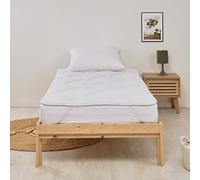 Surmatelas Respirant Moelleux Lavable À 95°c Blanc 90X190