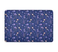 Surmatelas réutilisable avec motif fleurs sauvages violettes extra larges pour tout-petits, imperméable, lavable en machine, produits de literie pour enfants, adultes, animaux domestiques, 132,1 x