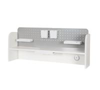 roba Surmeuble de bureau Smart Grow avec organiseur blanc/gris