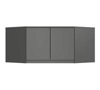 Surmeuble pour armoire AKORD S100 Gris Graphite 100 cm 2 portes 3 étagères 100x50x55 cm Gris graphite