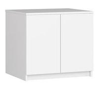 Surmeuble pour armoire AKORD S60 Blanc 60 cm 2 portes façade Blanche 2 étagères 60x51x55 cm Blanc G