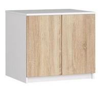 Surmeuble pour armoire AKORD S60 Blanc 60 cm 2 portes façade Chêne Sonoma 2 étagères 60x51x55 cm Blanc / Chêne Sonoma G