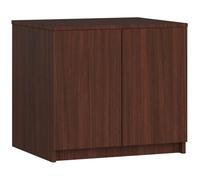 Surmeuble pour armoire AKORD S60 Wengé 60 cm 2 portes façade Wengé 2 étagères 60x51x55 cm